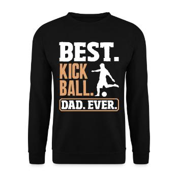 Légende du joueur de kickball - Sweat-shirt Unisexe - noir - Devant - Alina (178cm) & Michal (187cm)