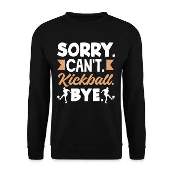Légende du joueur de kickball - Sweat-shirt Unisexe - noir - Devant - Alina (178cm) & Michal (187cm)