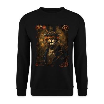 Steam Punk Art Funky Steampunk - Sweat-shirt Unisexe - noir - Devant - Alina (178cm) & Michal (187cm)