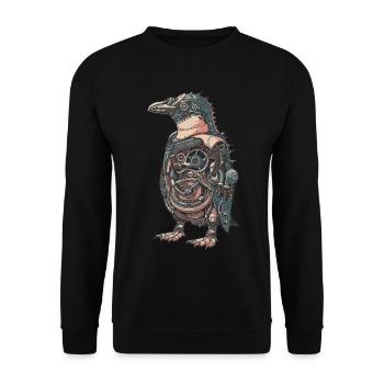 Steam Punk Art Funky Steampunk - Sweat-shirt Unisexe - noir - Devant - Alina (178cm) & Michal (187cm)