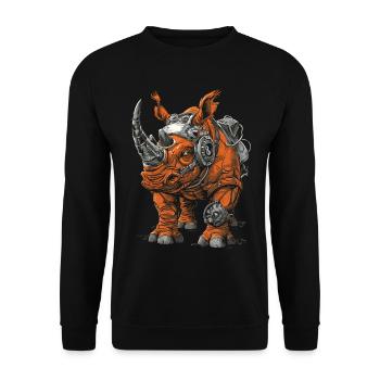 Steam Punk Art Funky Steampunk - Sweat-shirt Unisexe - noir - Devant - Alina (178cm) & Michal (187cm)