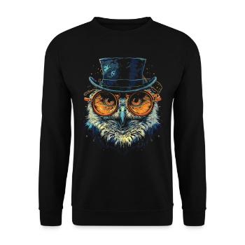 Steam Punk Art Funky Steampunk - Sweat-shirt Unisexe - noir - Devant - Alina (178cm) & Michal (187cm)