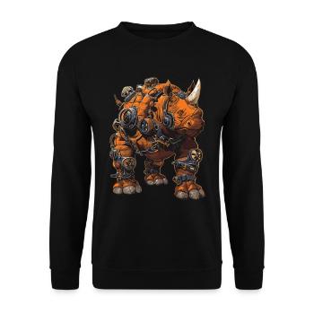 Steam Punk Art Funky Steampunk - Unisex Sweatshirt - black - Front - Alina (178cm) & Michal (187cm)