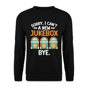 Karaoke Master Retro Music Juke Box - Unisex Pullover - Schwarz - Vorne - Alina (178cm) & Michal (187cm)