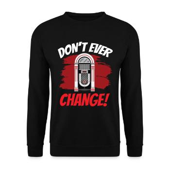 Karaoke Master Retro Music Juke Box - Unisex Pullover - Schwarz - Vorne - Alina (178cm) & Michal (187cm)