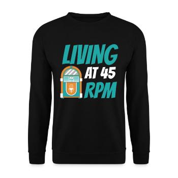 Karaoke Master Retro Music Juke Box - Unisex Pullover - Schwarz - Vorne - Alina (178cm) & Michal (187cm)