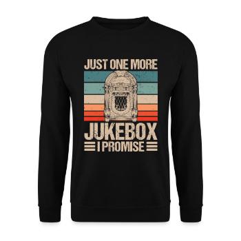 Karaoke Master Retro Music Juke Box - Unisex Pullover - Schwarz - Vorne - Alina (178cm) & Michal (187cm)