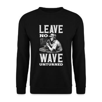 Fier opérateur radio amateur - Sweat-shirt Unisexe - noir - Devant - Alina (178cm) & Michal (187cm)