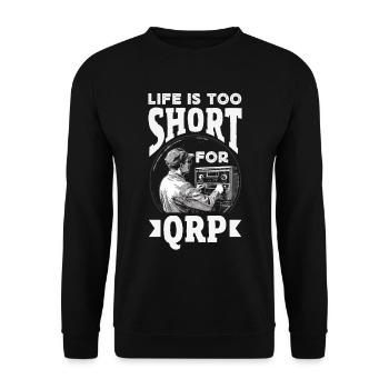 Fier opérateur radio amateur - Sweat-shirt Unisexe - noir - Devant - Alina (178cm) & Michal (187cm)