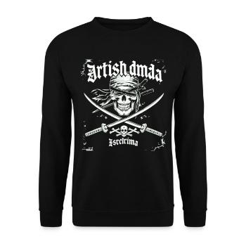 Arnis Eskrima Kali Fma - Unisex Pullover - Schwarz - Vorne - Alina (178cm) & Michal (187cm)