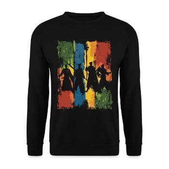 Arnis Eskrima Kali Fma - Unisex Pullover - Schwarz - Vorne - Alina (178cm) & Michal (187cm)