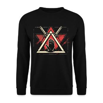 Arnis Eskrima Kali Fma - Unisex Pullover - Schwarz - Vorne - Alina (178cm) & Michal (187cm)