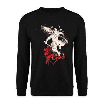 Arnis Eskrima Kali Fma - Unisex Pullover - Schwarz - Vorne - Alina (178cm) & Michal (187cm)