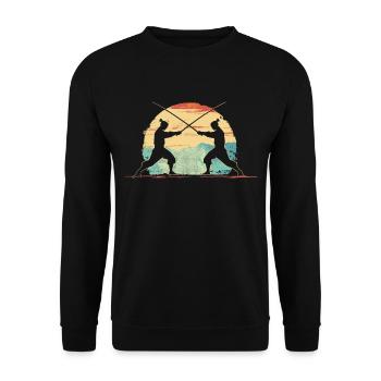 Arnis Eskrima Kali Fma - Unisex Pullover - Schwarz - Vorne - Alina (178cm) & Michal (187cm)