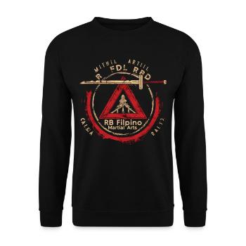 Arnis Eskrima Kali Fma - Unisex Pullover - Schwarz - Vorne - Alina (178cm) & Michal (187cm)