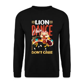 Nouvel An chinois Lune Lion Danse - Sweat-shirt Unisexe - noir - Devant - Alina (178cm) & Michal (187cm)