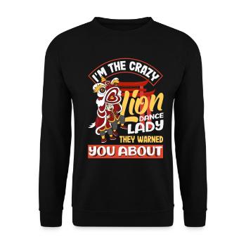 Nouvel An chinois Lune Lion Danse - Sweat-shirt Unisexe - noir - Devant - Alina (178cm) & Michal (187cm)