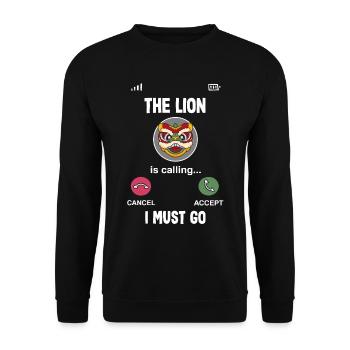 Nouvel An chinois Lune Lion Danse - Sweat-shirt Unisexe - noir - Devant - Alina (178cm) & Michal (187cm)