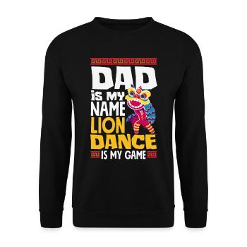 Nouvel An chinois Lune Lion Danse - Sweat-shirt Unisexe - noir - Devant - Alina (178cm) & Michal (187cm)