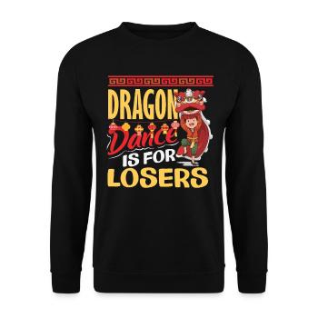 Nouvel An chinois Lune Lion Danse - Sweat-shirt Unisexe - noir - Devant - Alina (178cm) & Michal (187cm)