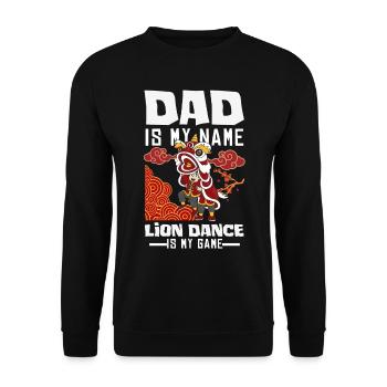 Nouvel An chinois Lune Lion Danse - Sweat-shirt Unisexe - noir - Devant - Alina (178cm) & Michal (187cm)