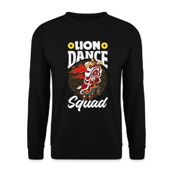 Nouvel An chinois Lune Lion Danse - Sweat-shirt Unisexe - noir - Devant - Alina (178cm) & Michal (187cm)