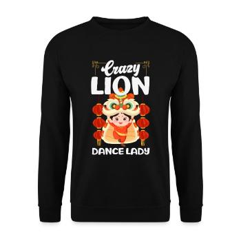 Nouvel An chinois Lune Lion Danse - Sweat-shirt Unisexe - noir - Devant - Alina (178cm) & Michal (187cm)