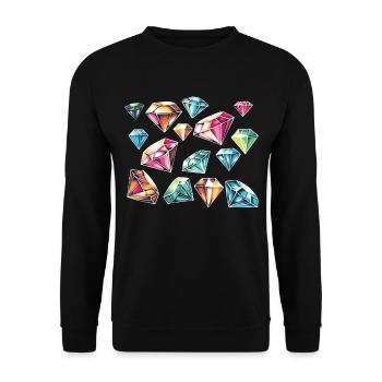 Accessoires pour Diamond Art Diamond Painter - Sweat-shirt Unisexe - noir - Devant - Alina (178cm) & Michal (187cm)