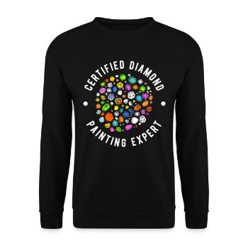 Accessoires pour Diamond Art Diamond Painter - Sweat-shirt Unisexe - noir - Devant - Alina (178cm) & Michal (187cm)