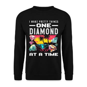 Accessoires pour Diamond Art Diamond Painter - Sweat-shirt Unisexe - noir - Devant - Alina (178cm) & Michal (187cm)