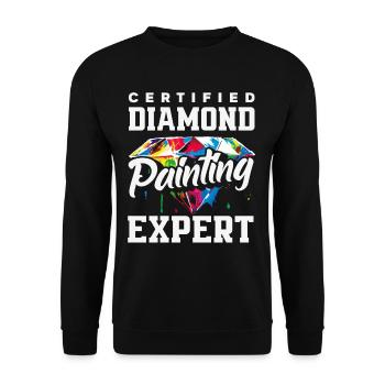 Accessoires pour Diamond Art Diamond Painter - Sweat-shirt Unisexe - noir - Devant - Alina (178cm) & Michal (187cm)