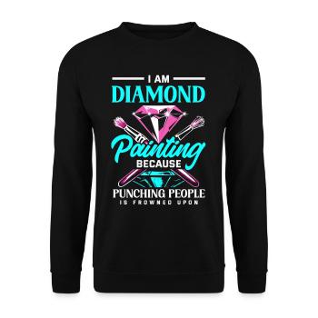 Accessoires pour Diamond Art Diamond Painter - Sweat-shirt Unisexe - noir - Devant - Alina (178cm) & Michal (187cm)