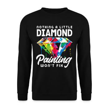 Accessories for Diamond Art Diamond Painter - Unisex Sweatshirt - black - Front - Alina (178cm) & Michal (187cm)