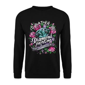 Accessoires pour Diamond Art Diamond Painter - Sweat-shirt Unisexe - noir - Devant - Alina (178cm) & Michal (187cm)