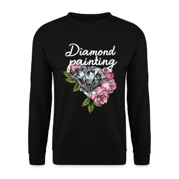Accessoires pour Diamond Art Diamond Painter - Sweat-shirt Unisexe - noir - Devant - Alina (178cm) & Michal (187cm)