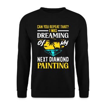 Accessoires pour Diamond Art Diamond Painter - Sweat-shirt Unisexe - noir - Devant - Alina (178cm) & Michal (187cm)