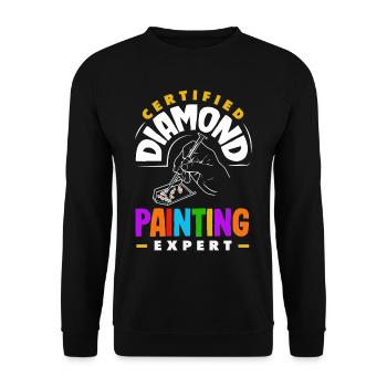 Accessoires pour Diamond Art Diamond Painter - Sweat-shirt Unisexe - noir - Devant - Alina (178cm) & Michal (187cm)