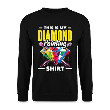 Accessoires pour Diamond Art Diamond Painter - Sweat-shirt Unisexe - noir - Devant - Alina (178cm) & Michal (187cm)