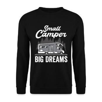 Wohnmobilzubehör Pop-up-camper - Unisex Pullover - Schwarz - Vorne - Alina (178cm) & Michal (187cm)