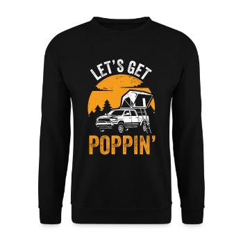 Wohnmobilzubehör Pop-up-camper - Unisex Pullover - Schwarz - Vorne - Alina (178cm) & Michal (187cm)