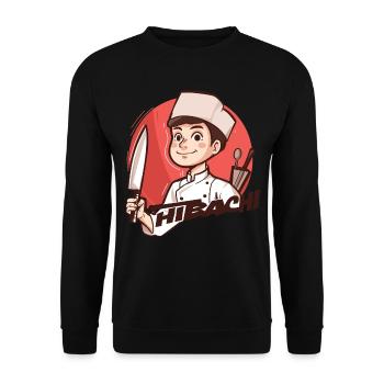Hibachi Teppanyaki Bbq Japanese Cuisine - Unisex Sweatshirt - black - Front - Alina (178cm) & Michal (187cm)