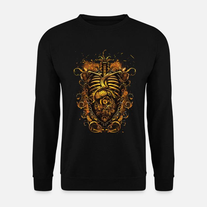 Steampunk Anatomy Steampunk Mechanical - Unisex Sweatshirt - black