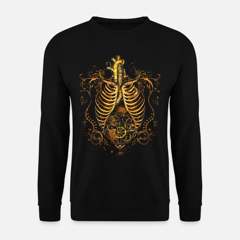 Steampunk Anatomy Steampunk Mechanical - Unisex Sweatshirt - black