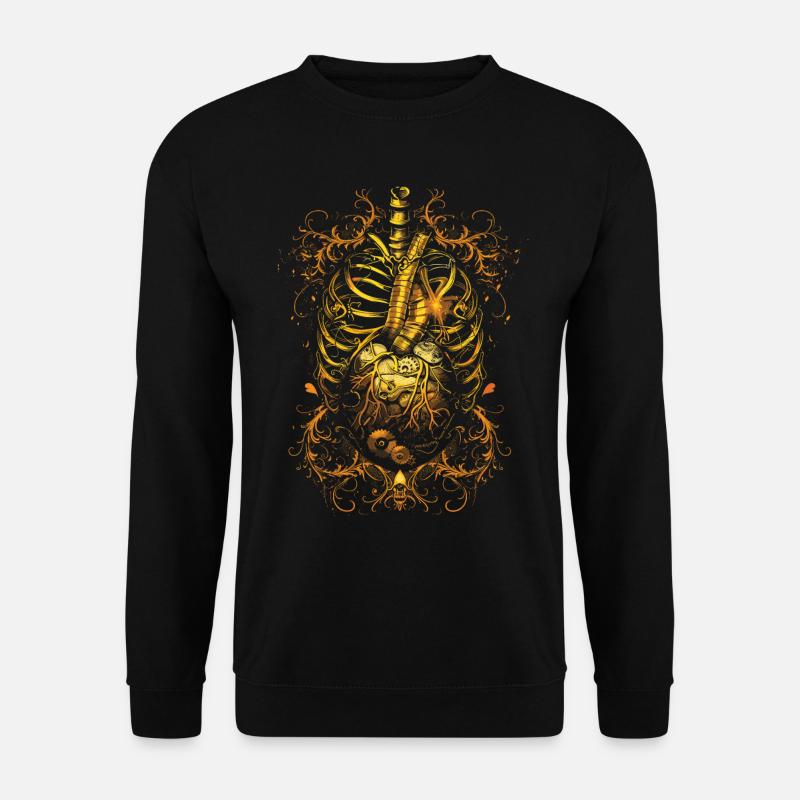 Steampunk Anatomy Steampunk Mechanical - Unisex Sweatshirt - black