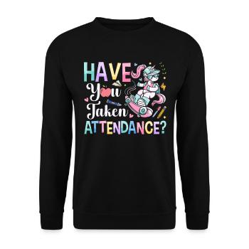 Secrétaire des présences - Sweat-shirt Unisexe - noir - Devant - Alina (178cm) & Michal (187cm)