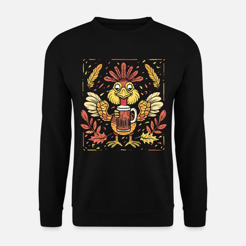 Dankbares Gobble Wobble Thanksgiving - Unisex Pullover - Schwarz
