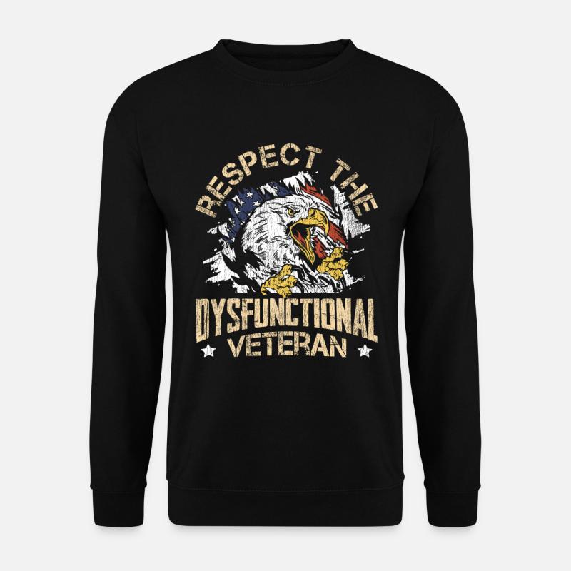 Veteran Medicated Dysfunctional - Unisex Pullover - Schwarz