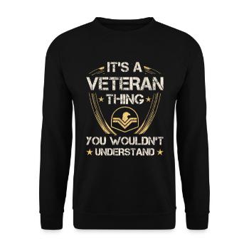 Veteran Medicated Dysfunctional - Unisex Pullover - Schwarz - Vorne - Alina (178cm) & Michal (187cm)