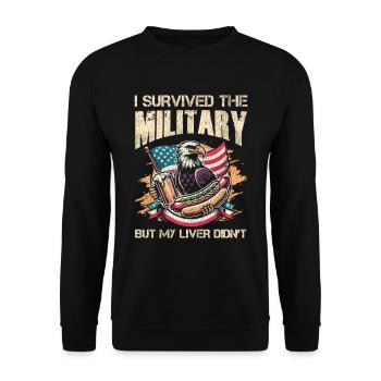 Veteran Medicated Dysfunctional - Unisex Pullover - Schwarz - Vorne - Alina (178cm) & Michal (187cm)