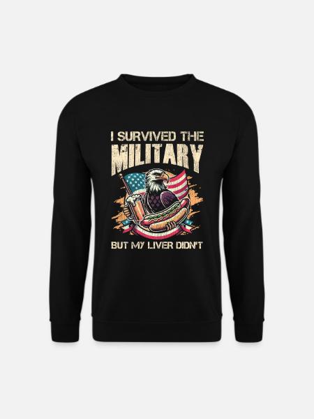 Vétéran Médicamenté Dysfonctionnel - Sweat-shirt Unisexe - noir